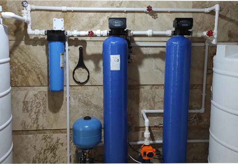 اجرای پکیج حذف آهن، منگنز و اصلاح آب - لوتوس تجهیز کاسپین