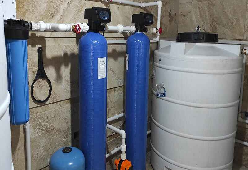 اجرای پکیج حذف آهن، منگنز و اصلاح آب - لوتوس تجهیز کاسپین