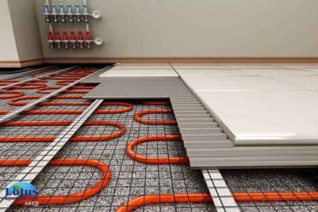 ضرورت تراز بودن کف قبل از اجرای گرمایش از کف - لوتوس تجهیز کاسپین (1)